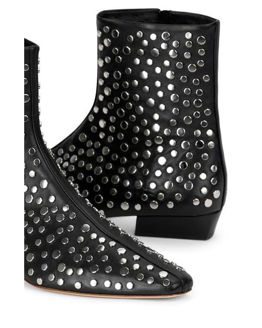 Staud Black Wally Flat Ankle Boot
