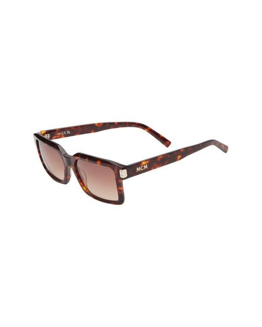 MCM Brown 54Mm Square Sunglasses for men