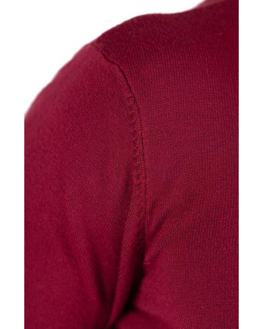 Xray Jeans Red Mock Neck Knit Sweater for men