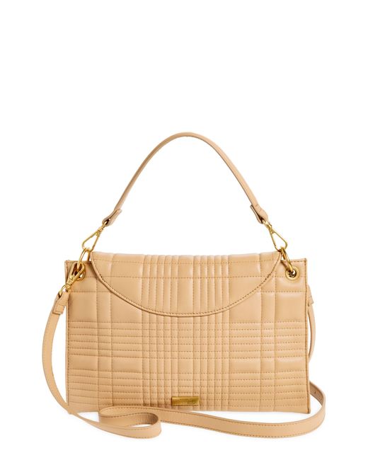 Vince Camuto Natural Barb Leather Crossbody