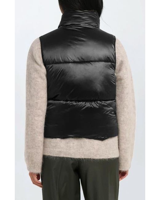 Noize Black Cropped Puffer Vest