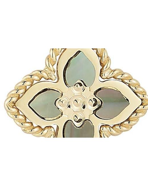 Ember Fine Jewelry Metallic 14K Mother-Of-Pearl Clover Pendant Necklace