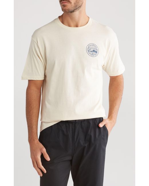 Billabong White Passing Cotton Graphic T-shirt for men