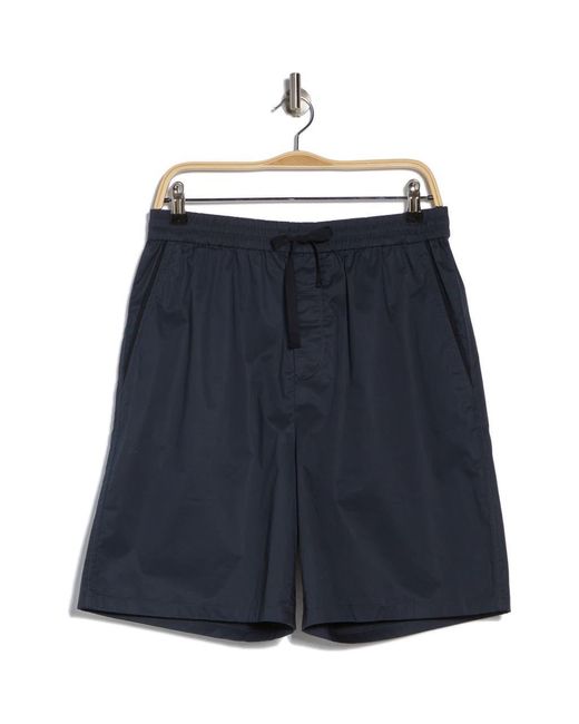 Rag & Bone Blue Irving Patch Pocket Stretch Cotton Shorts for men