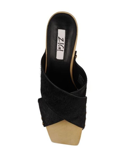 Zigi Black Tabitha Platform Slide Sandal