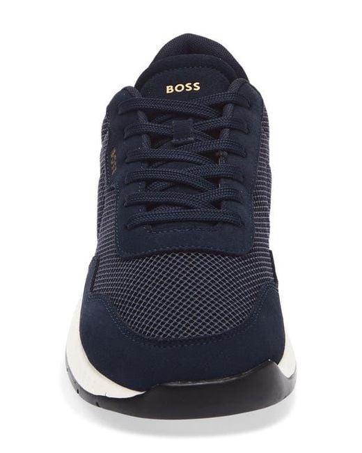 Boss Blue Titanium Sneaker for men