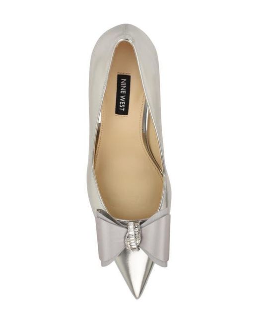 Nine West White Ceryn Pointed Toe Pump