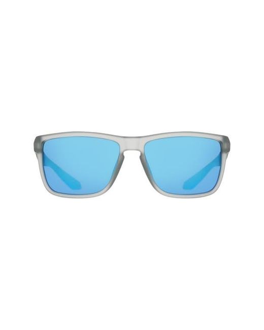 Dragon Blue 58Mm Rectangular Sunglasses