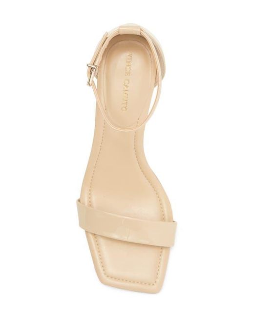 Vince Camuto Metallic Vinkely Square Toe Kitten Heel Sandal