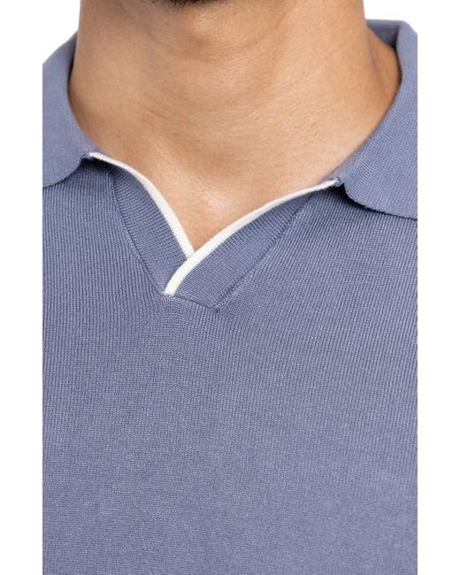 Xray Jeans Blue V-Neck Polo Sweater for men