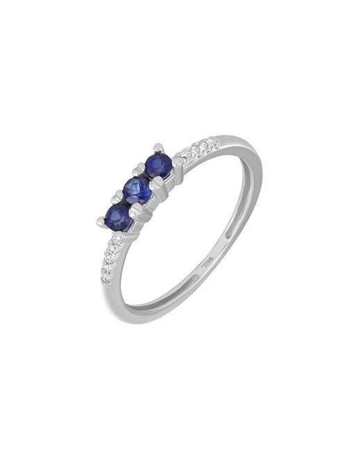 Bony Levy Blue El Mar 18K Gemstone & Diamond Stackable Ring
