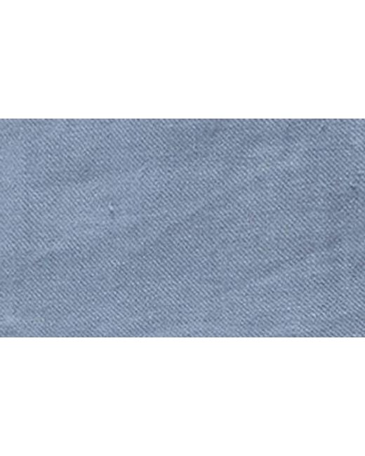 Bugatchi Blue Trent Drawstring Linen Shorts for men