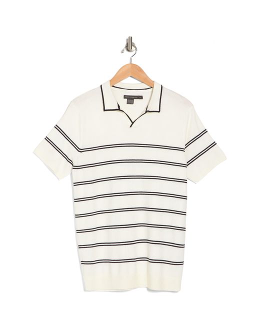 French Connection Natural Lux Trophy Stripe Polo for men