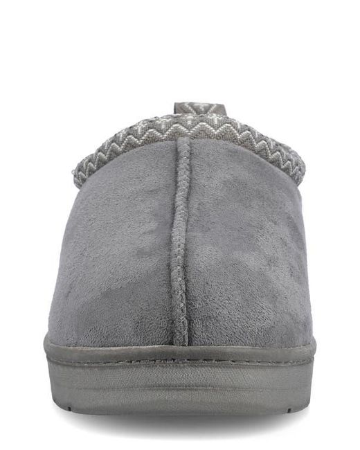 Vance Co. Gray Lance Leather Slipper for men