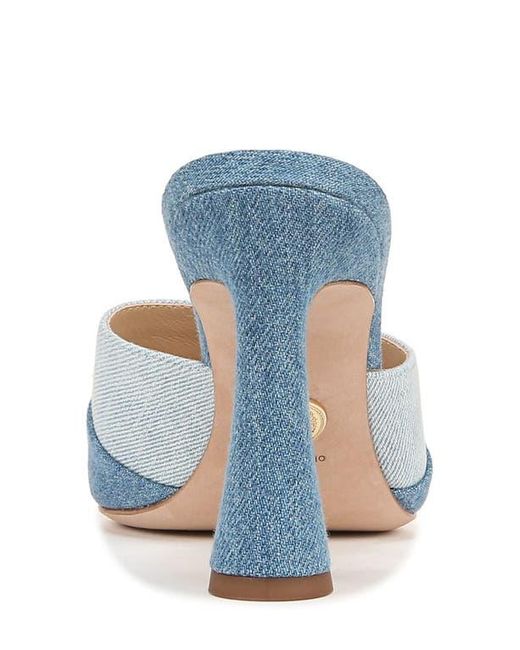 Veronica Beard Blue Thora Pointed Toe Slide Sandal