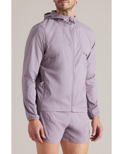 Rhone Purple Outpace Full Zip Jacket for men
