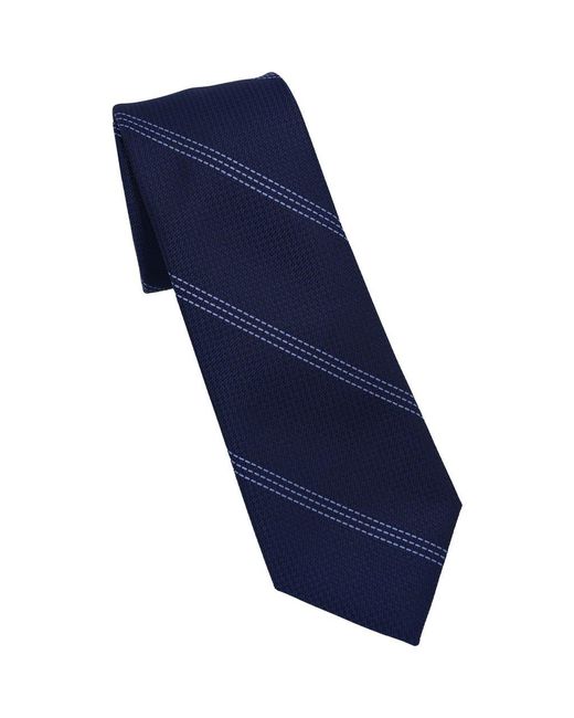 DKNY Blue Stitch Stripe Tie for men