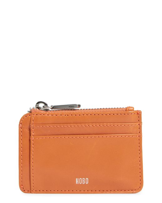 Hobo International Orange Kai Leather Cardholder
