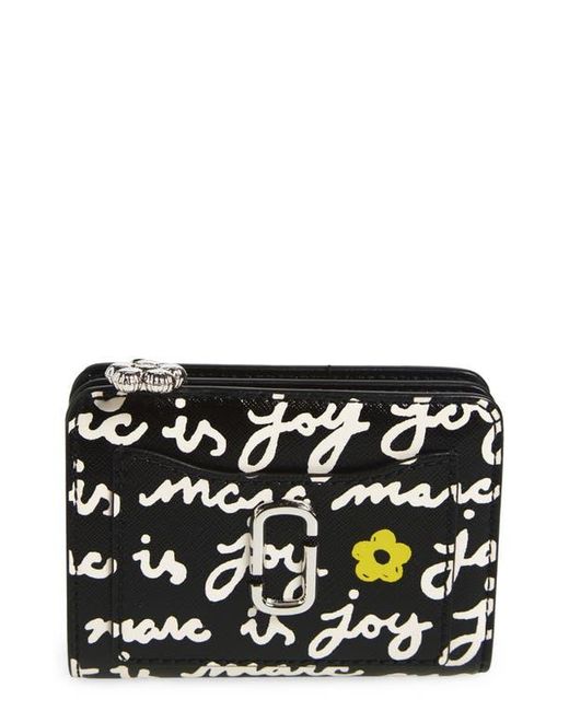 Marc Jacobs Black The Joy Mini Compact Snapshot Wallet