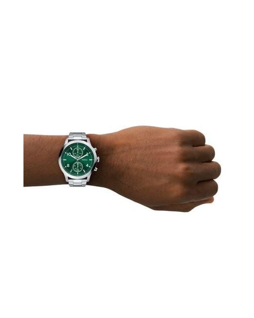 Fossil Green Bennett Multifunction Bracelet Watch, 45Mm for men