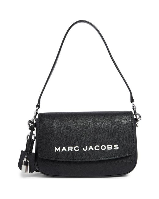 Marc Jacobs The Bold Saddle Leather Shoulder Bag in Black | Lyst