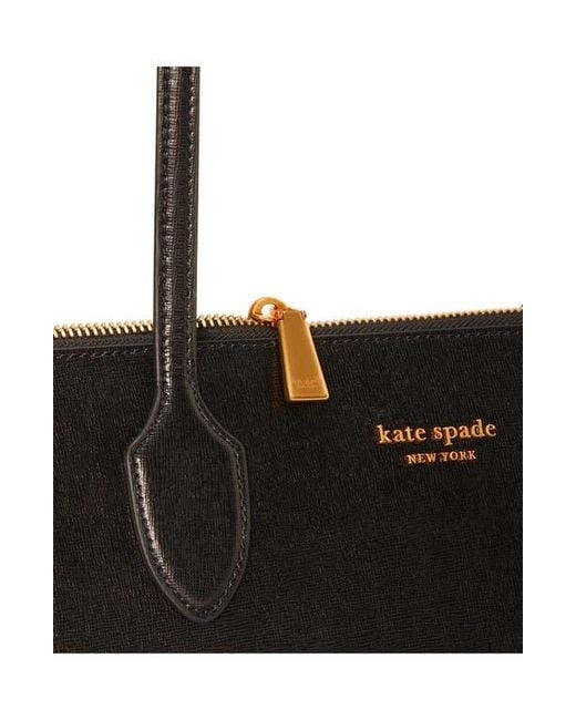 Kate Spade Black Large Bleecker Leather Tote