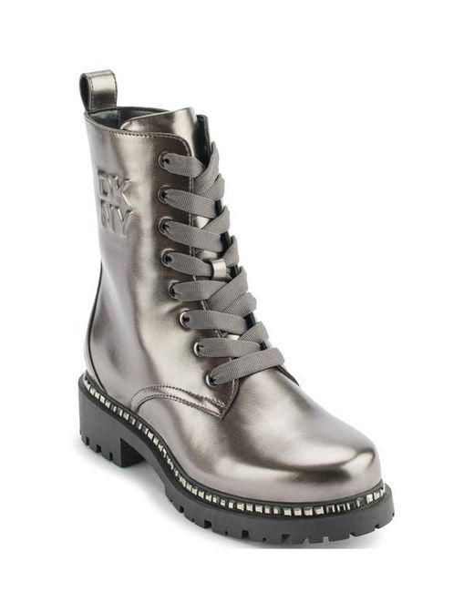 DKNY Multicolor Rommily Lug Sole Combat Boot