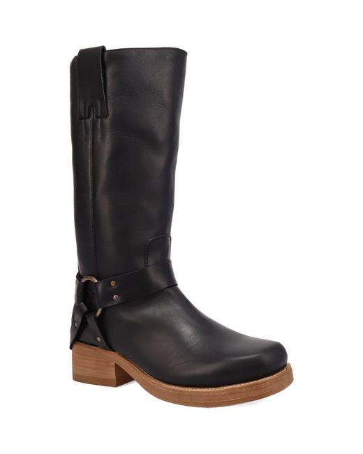 Dingo Black Rip Harness Boot for men