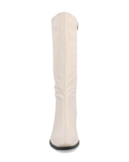 Journee Collection White Devri Tall Boots