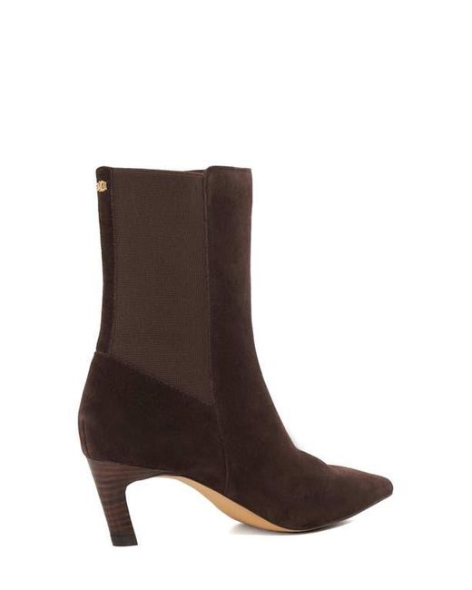 Dune Brown Orlai Pointed Toe Bootie