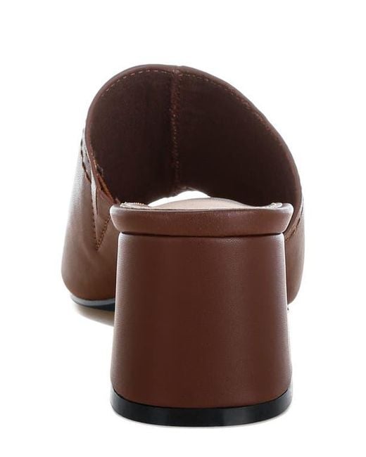 Rag & Co Brown Wuling Slide Sandal