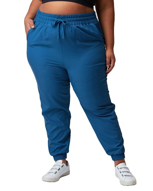 Threads For Thought Blue Eco Tech Stretch Joggers