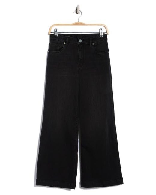 Kut From The Kloth Black Ariana High Waist Wide Leg Jeans