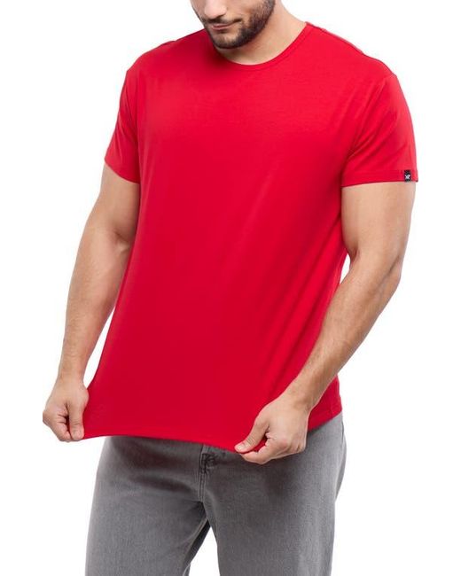Xray Jeans Red Flex Crewneck T-Shirt for men