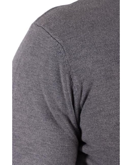 Xray Jeans Gray Mock Neck Knit Sweater for men