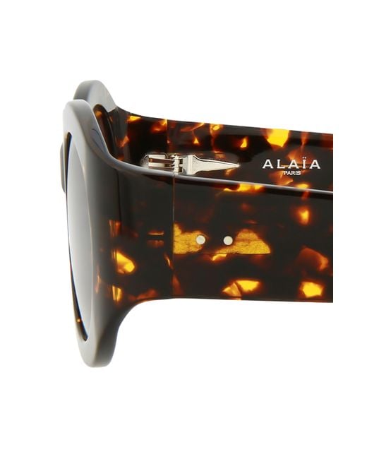 Alaïa Brown 53mm Oval Sunglasses