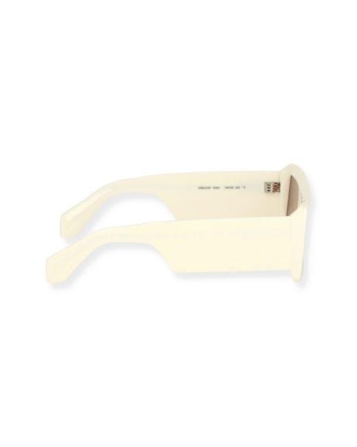 Off-White c/o Virgil Abloh Brown Troy 54Mm Rectangular Sunglasses for men