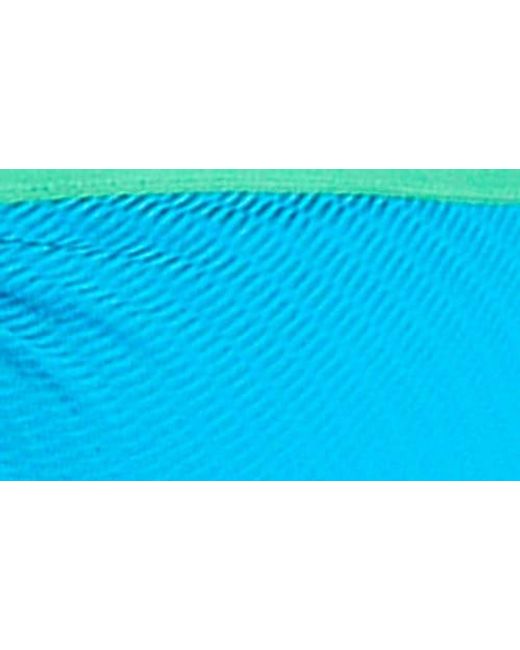 Seafolly Blue Colorblock Ring Bikini Top