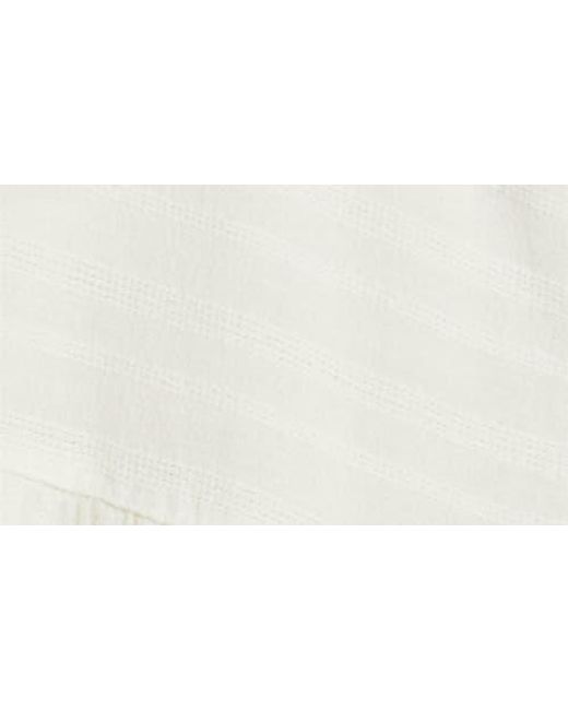 Faherty Brand White Lena Organic Linen Button-Up Top