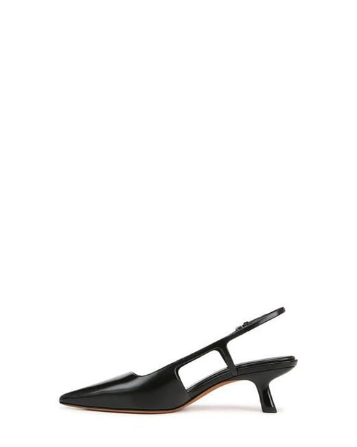 Vince Black Bianca Slingback Pointed Toe Pump