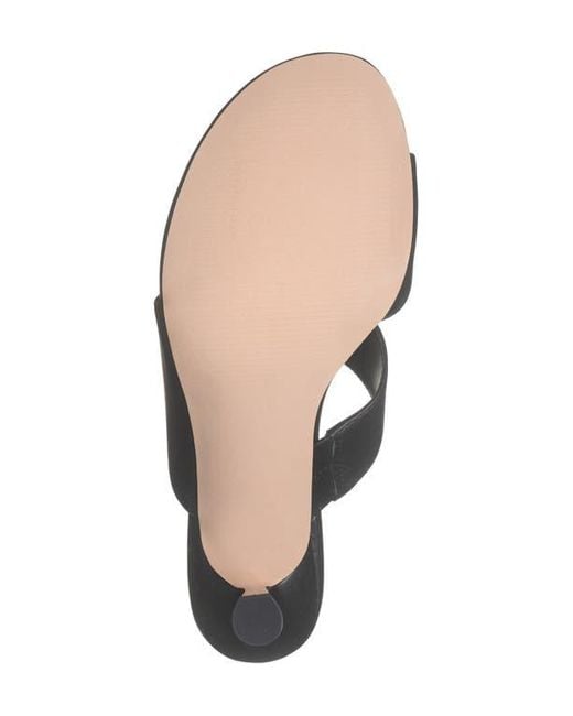 Nordstrom Rack Black Adria Flared Heel Sandal