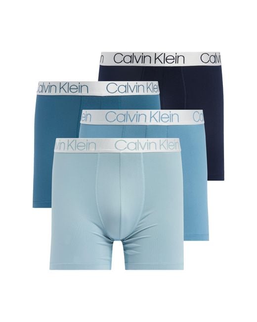 Calvin Klein Blue 4-pack Boxer Briefs for men