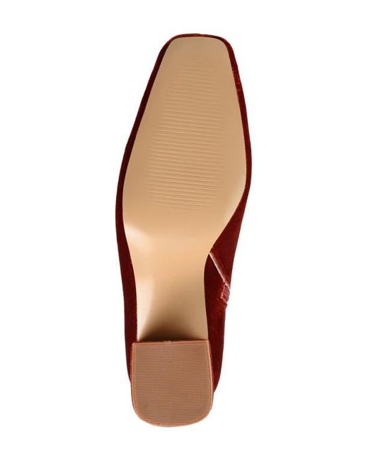 Journee Collection Red Hazara Block Heel Bootie
