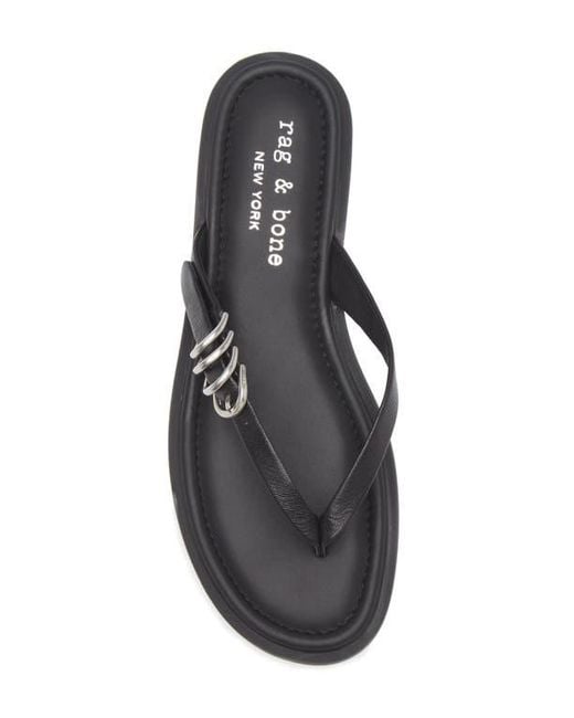 Rag & Bone Blue Gia Flip Flop