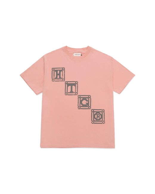 Honor The Gift Pink Quilt Short Sleeve Graphic T-shirt for men