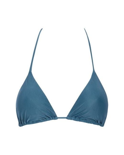 ViX Blue Triangle Bikini Top