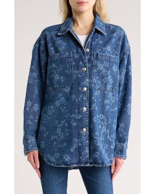 Rag & Bone Lory Jacquard Shirt Jacket in Blue | Lyst