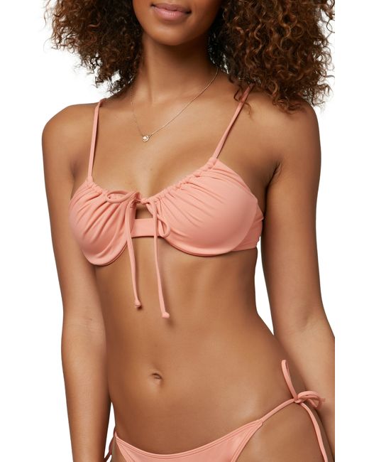 O'neill Sportswear Brown Avalon Saltwater Solid Underwire Bikini Top