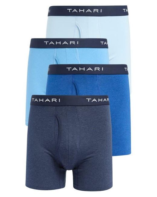 Tahari Blue 4-Pack Stretch Boxer Briefs for men