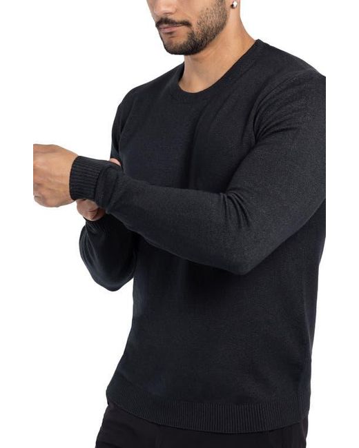 Xray Jeans Black Crewneck Knit Pullover Sweater for men